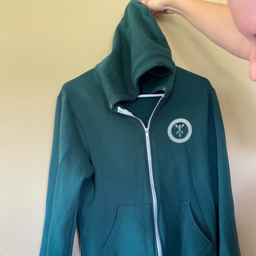 Stay the Course medium front zip hoody